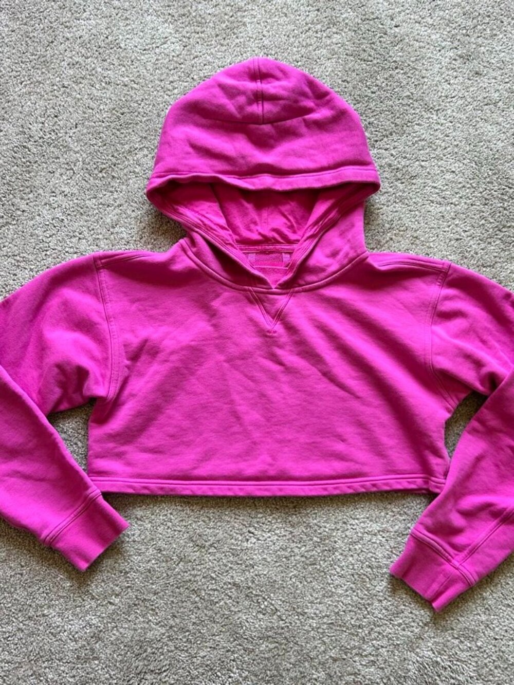 Lululemon All Yours Cropped Hoodie in sonic pink